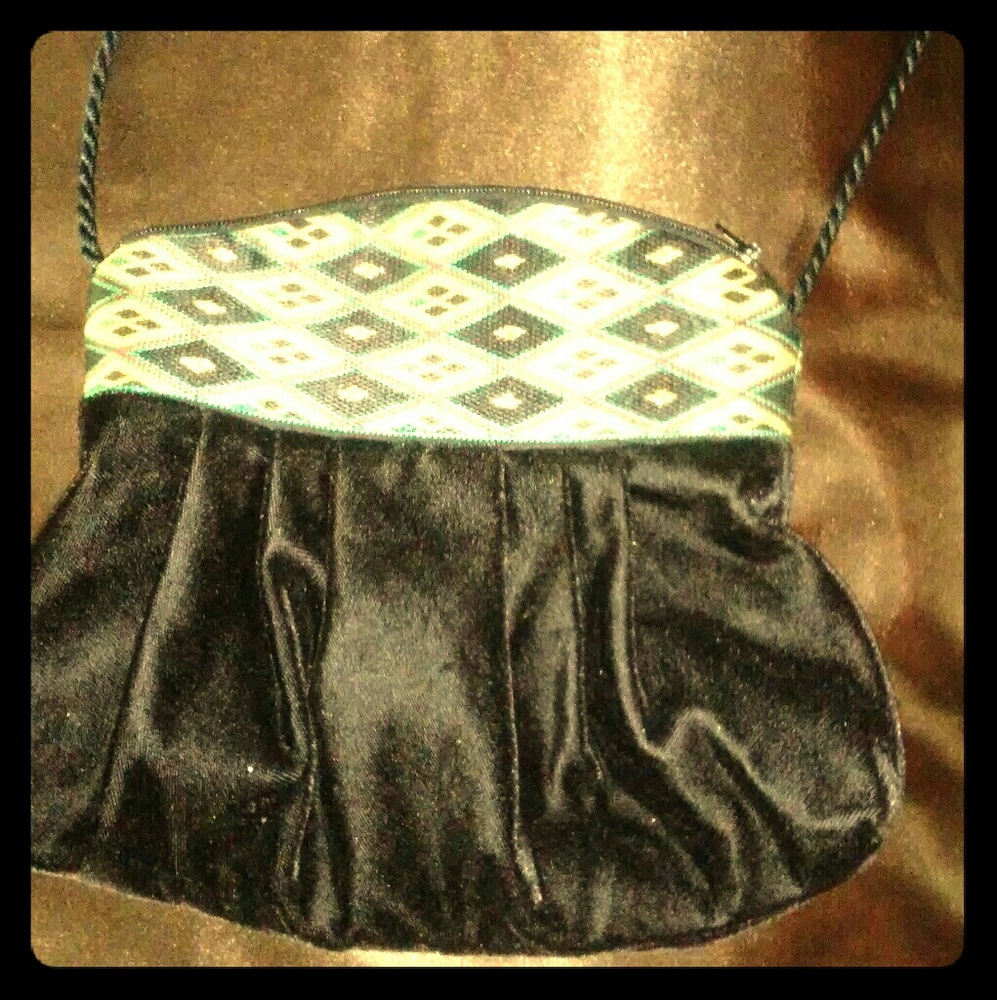 Black Velvet Pouch